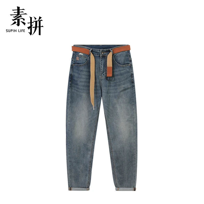 素拼牛仔裤SPBZK459335AM