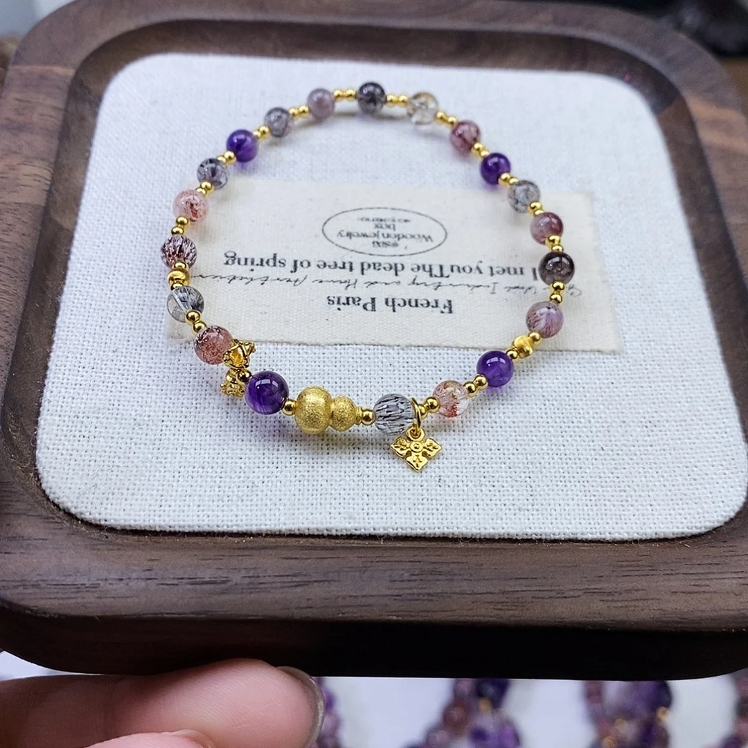 未镶嵌水晶手串超七手串