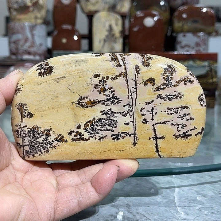 广西石中***梦国画石摆件
