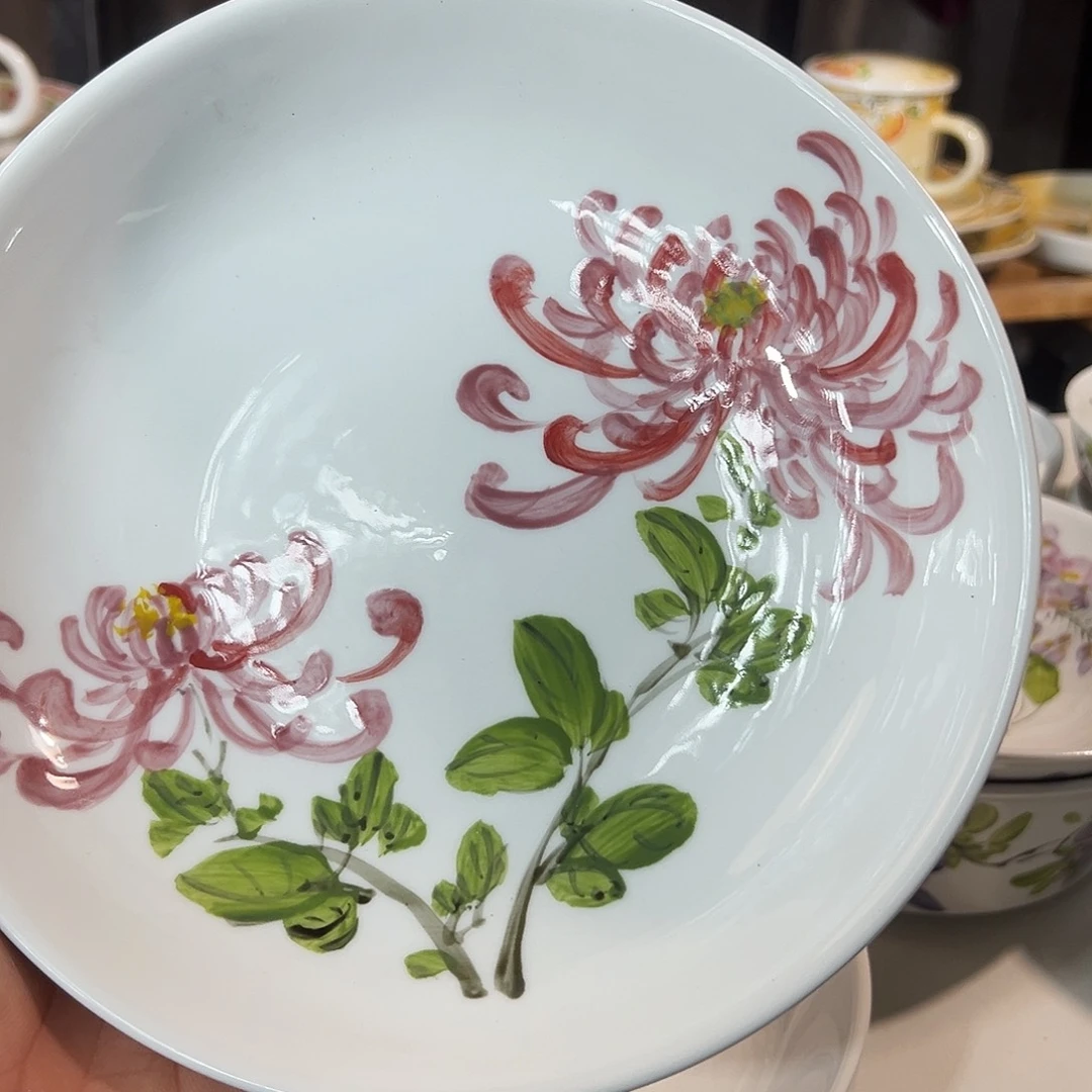 陶瓷景德镇高温釉下陶瓷8寸盘