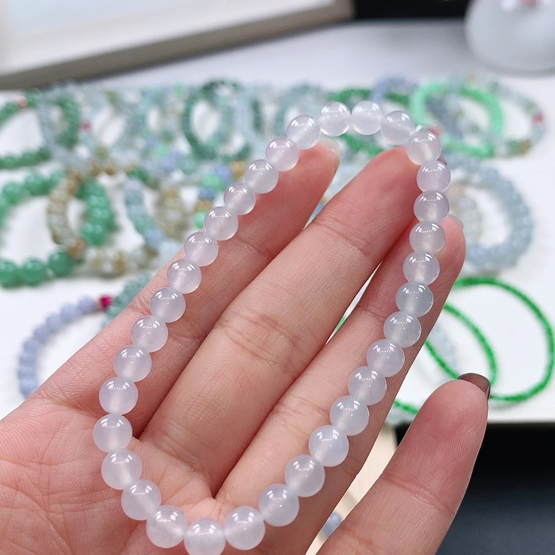 翡翠未镶嵌手链5.8mm