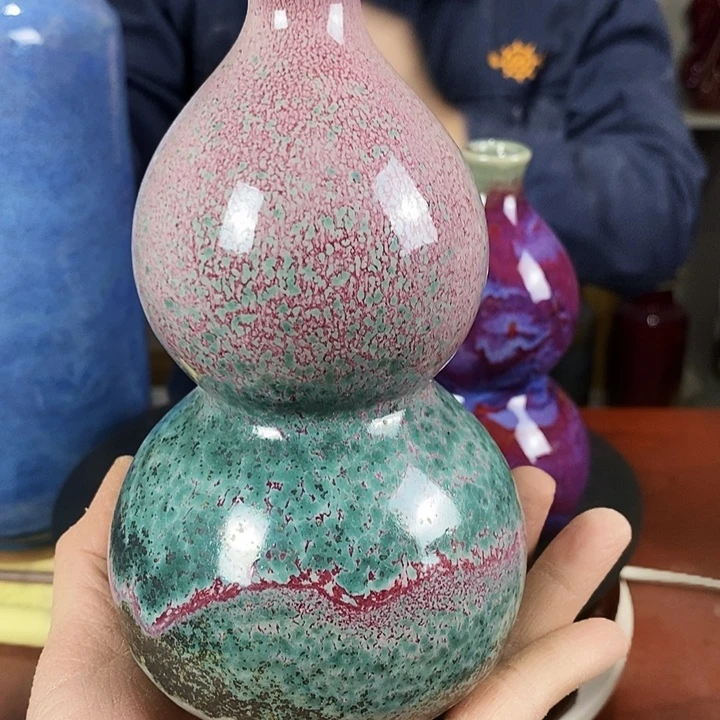 尚峰钧窑作品葫芦瓶