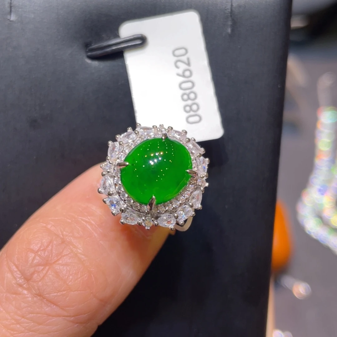 翡翠银S925镶嵌颈饰