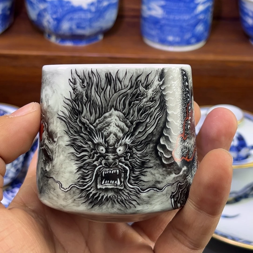 陶摆件手工手绘哈哈哈哈