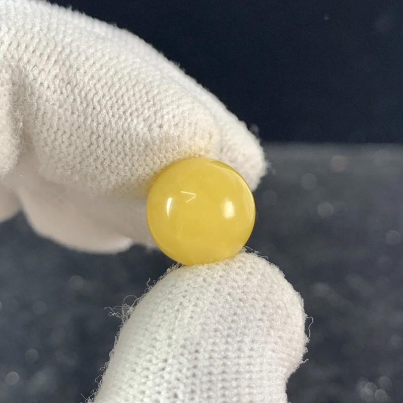Y1381保真原矿俄料尺寸12.5mm蜜蜡单颗圆珠单珠隔珠配饰微瑕放漏