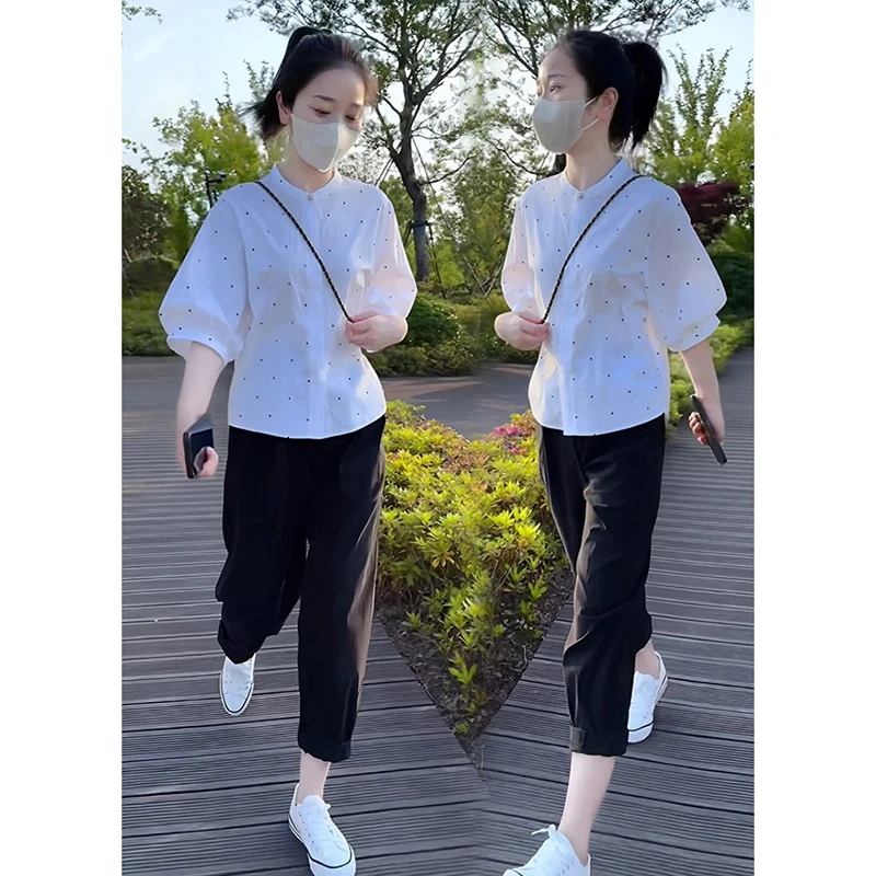 早秋搭配一整套气质时髦套装洋气显瘦减龄漂亮小个子微胖两件套女