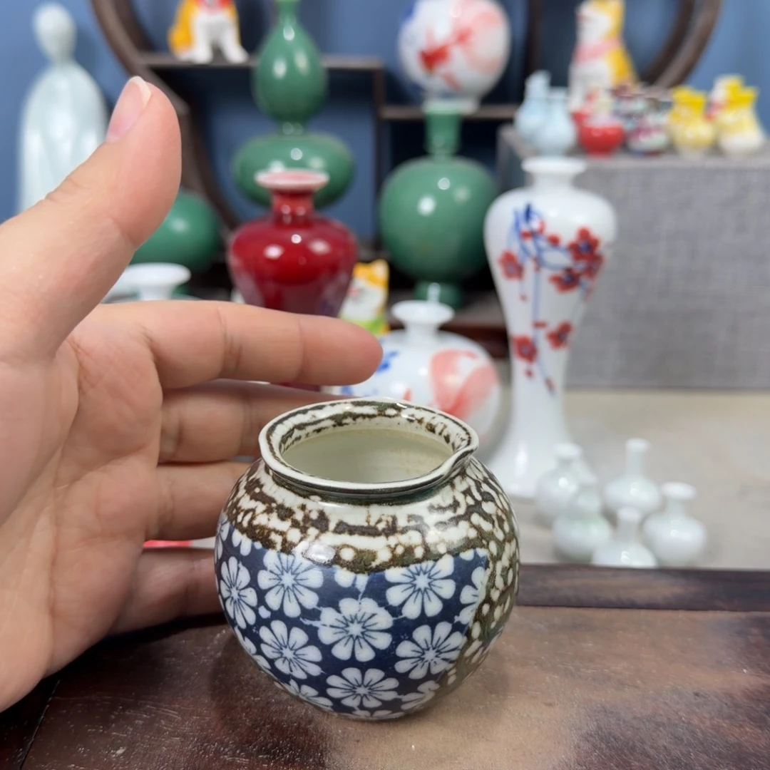 陶瓷手工小花器摆件