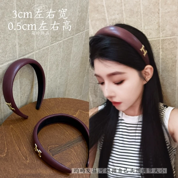 欧美风复古港风时尚OL极简风发箍百搭复古时髦小姨风