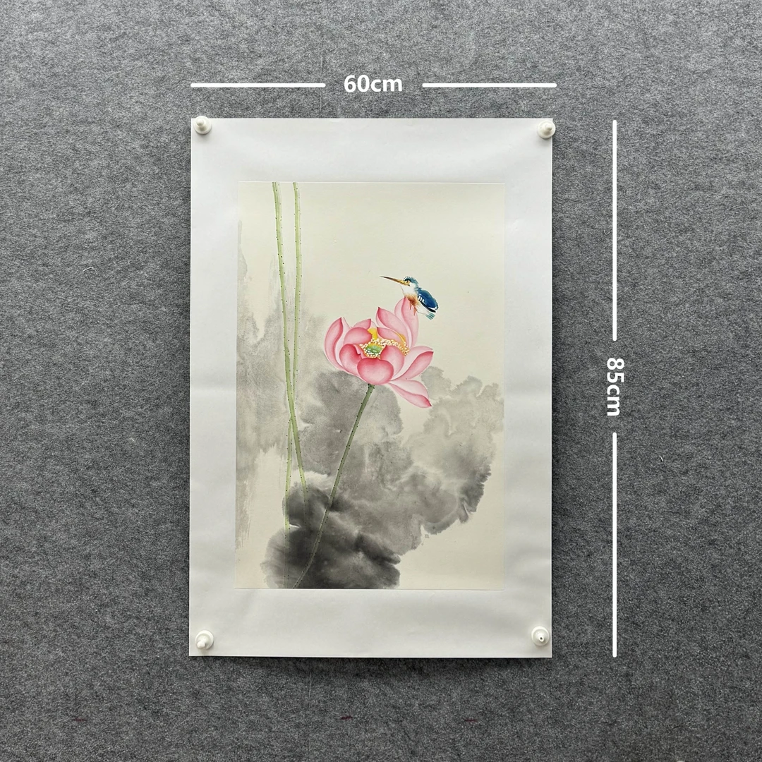 【荷花图】张恒禄60*85cm手绘礼盒作品