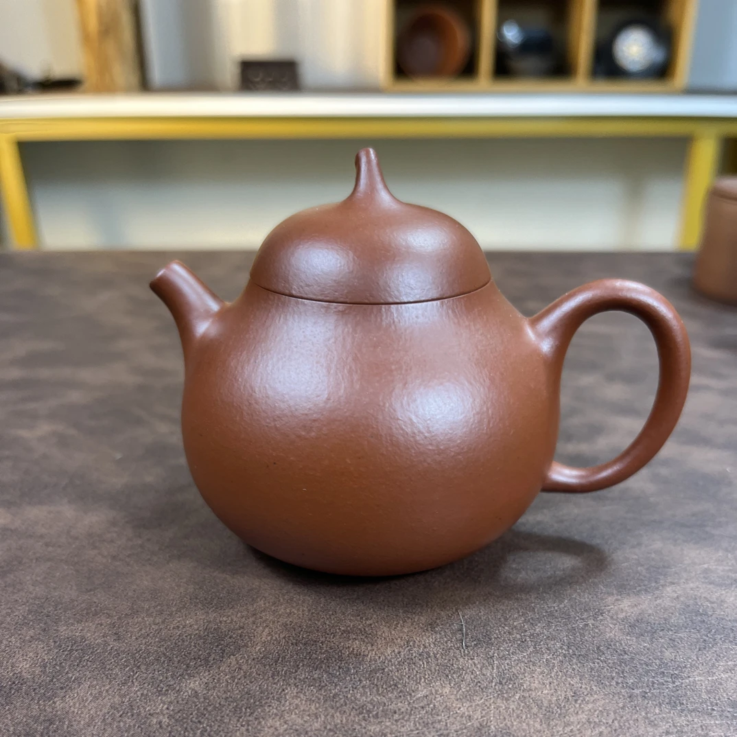 全手工小煤窑朱泥150cc茄瓜
