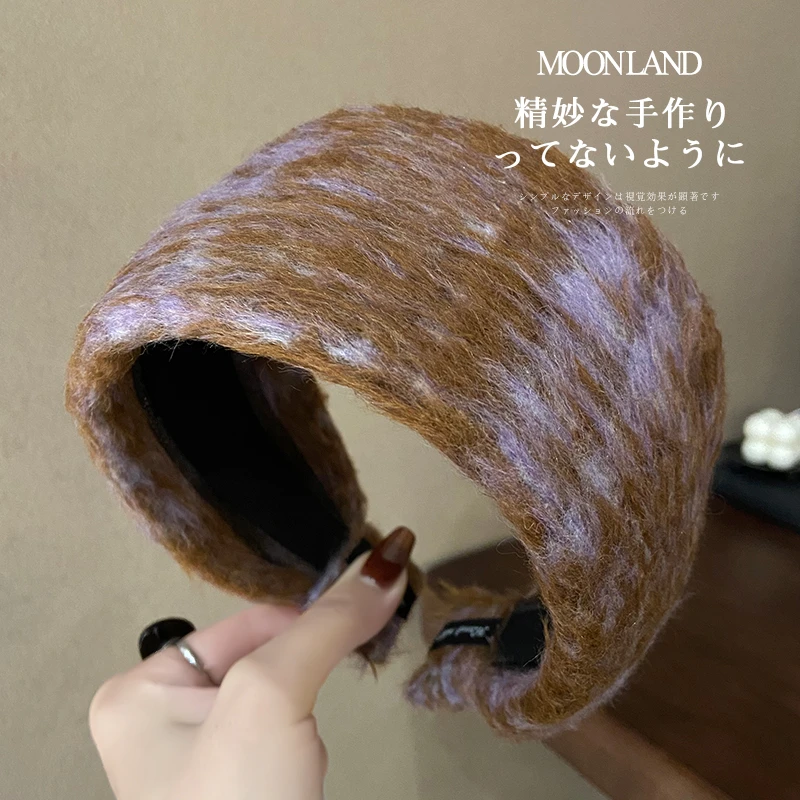 秋冬高颅顶超宽边发箍高级感显脸小洗脸压发头箍发卡发捆头饰发饰