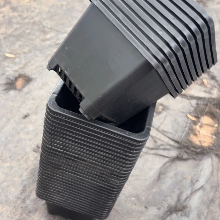 100黑方盆高7公分口9公分30个