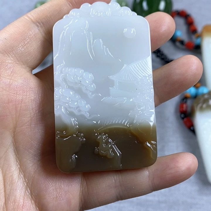 和田玉颈饰未镶嵌