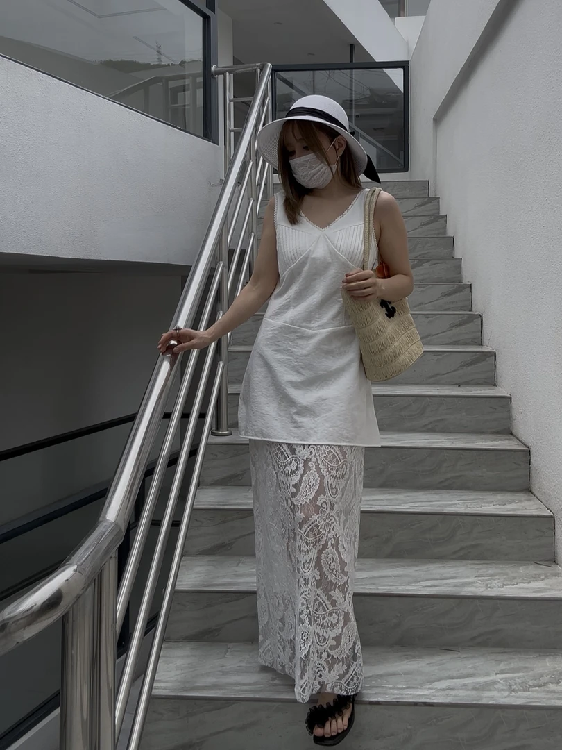 法式度假风拼接蕾丝连衣裙