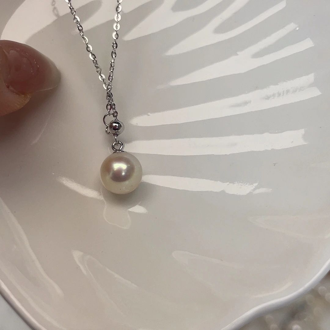 海水珍珠吊坠(不含链)银S925镶嵌