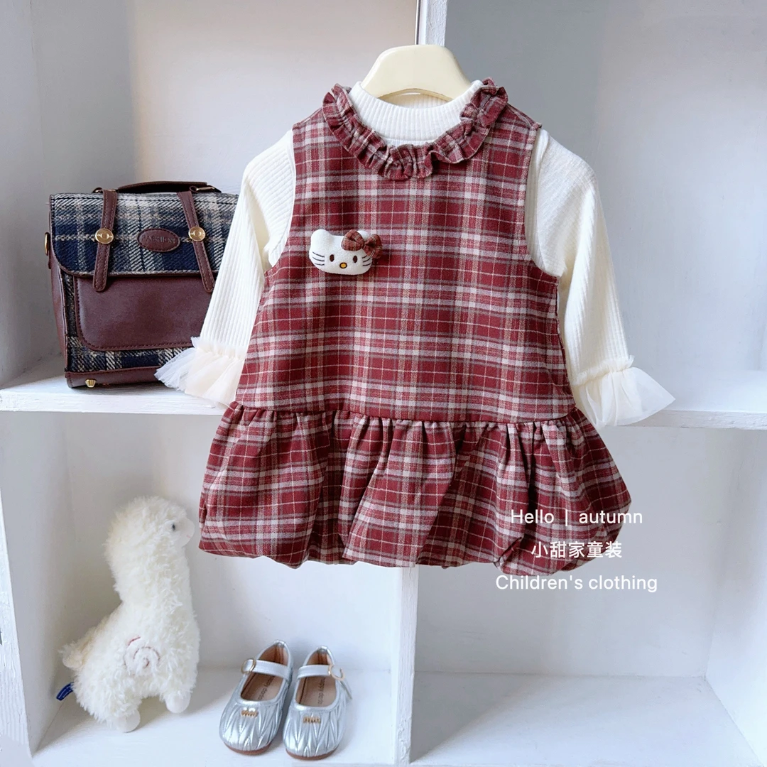 女童连衣裙秋装2025新款儿童公主裙小女孩洋气宝宝一周岁礼服秋冬