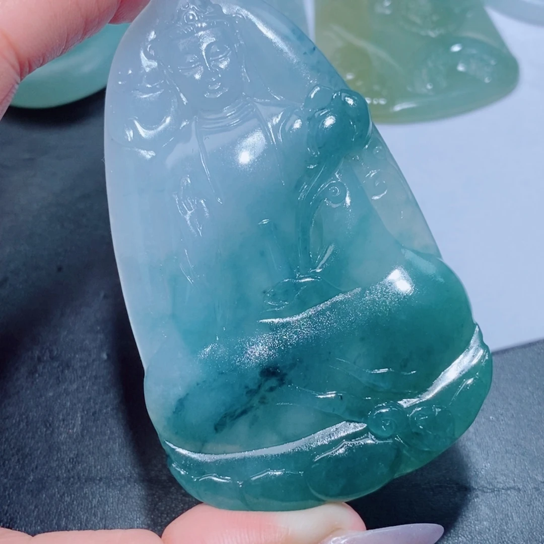 定制翡翠未镶嵌定制毛货翡翠挂件