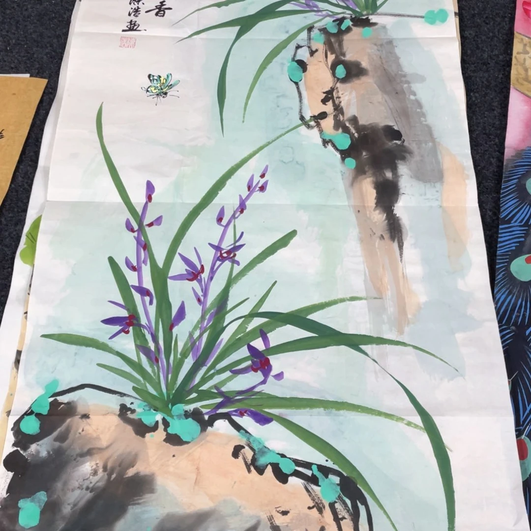 国画国画作品画心一张