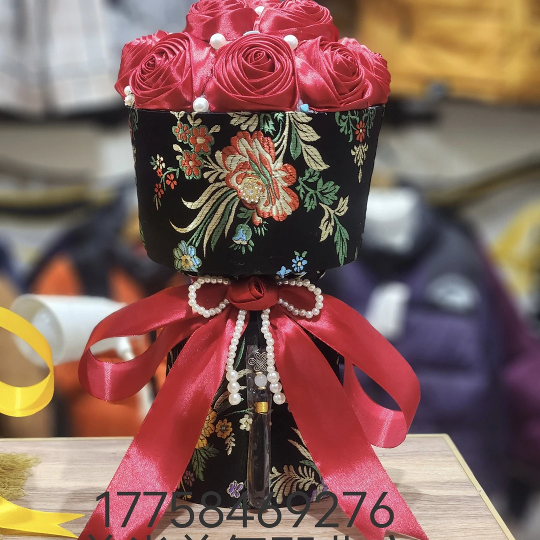 藏式手工玫瑰干鲜花束精致装饰礼品