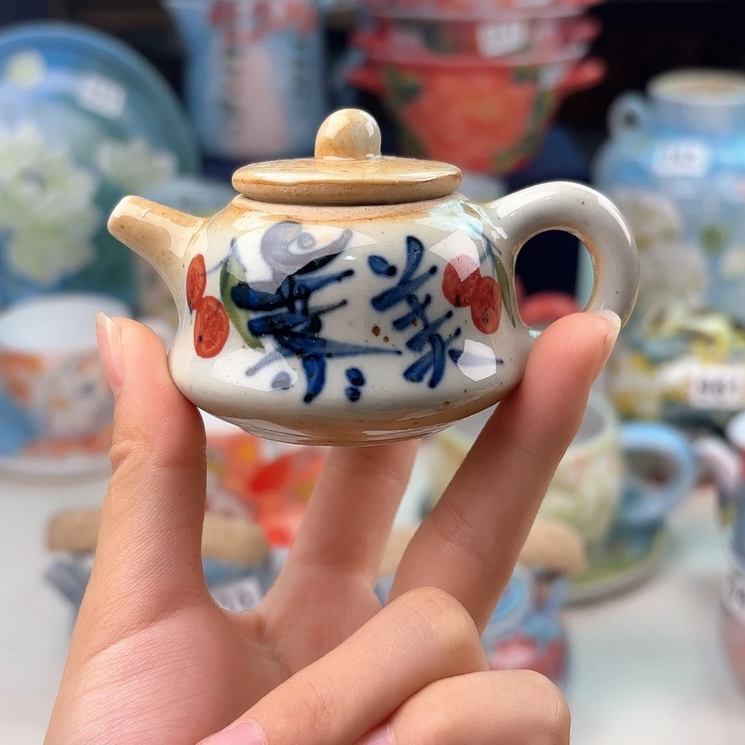 景德镇手绘高温釉下彩陶瓷茶具