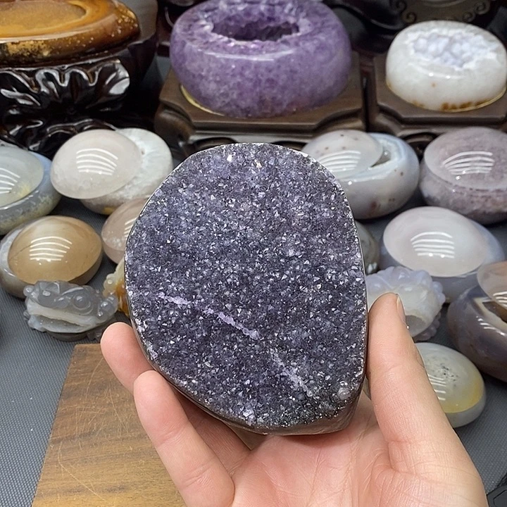 未镶嵌紫晶摆件紫晶
