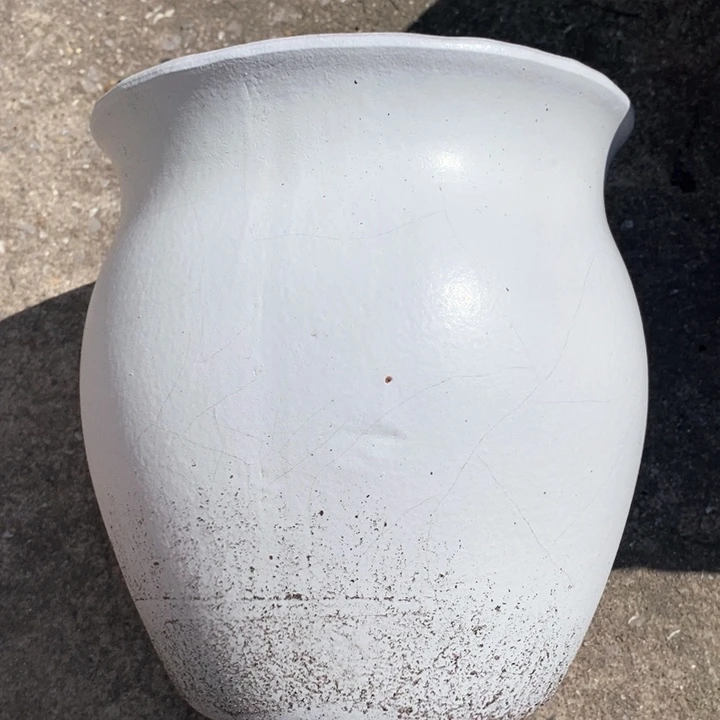 紫砂花盆高23口21瑕疵