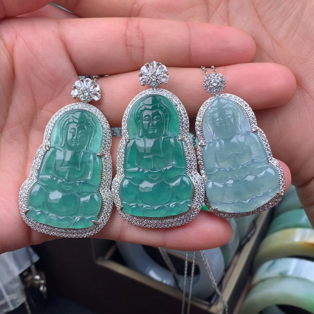 颈饰未镶嵌翡翠多样性挂件