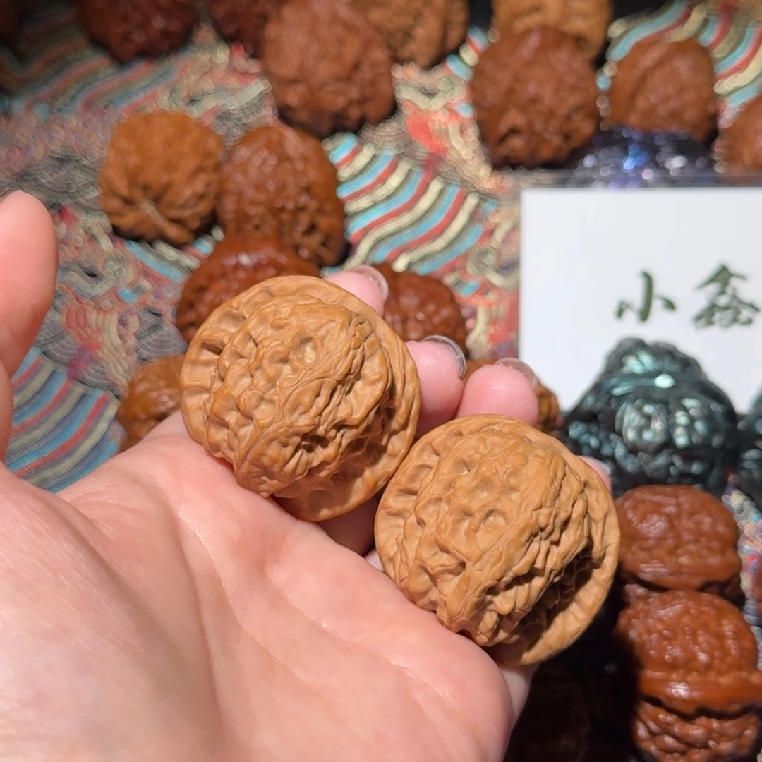 文玩核桃把件2101号40昌闷文玩核桃
