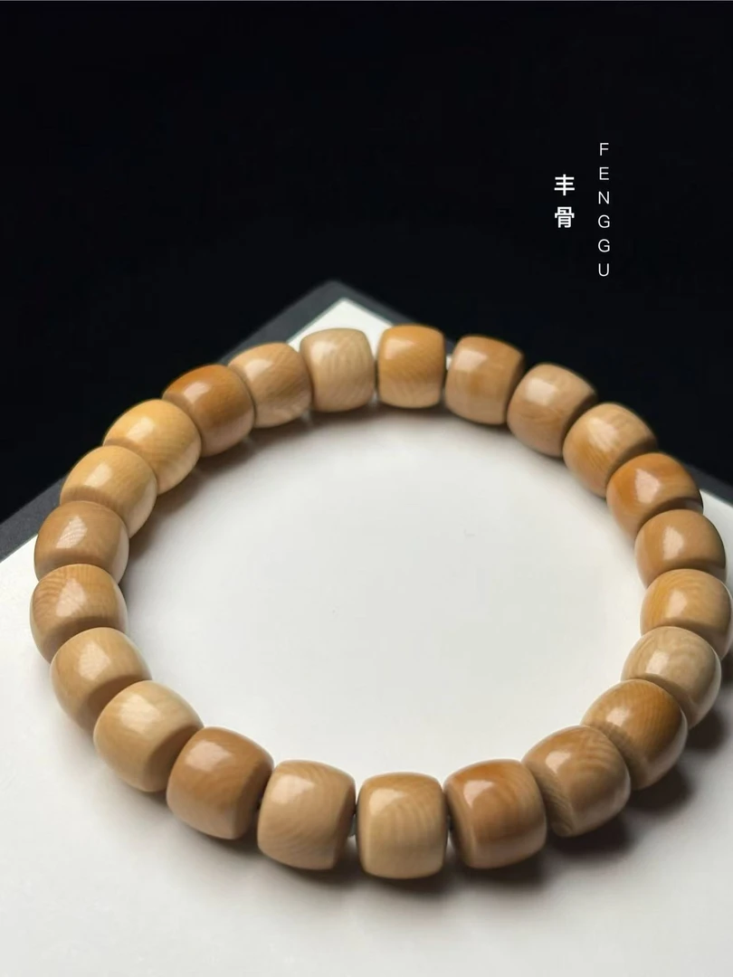 丰骨「猛犸象牙·典藏」DC67冰咖满纹手串 9mm 材质保真 假一罚四