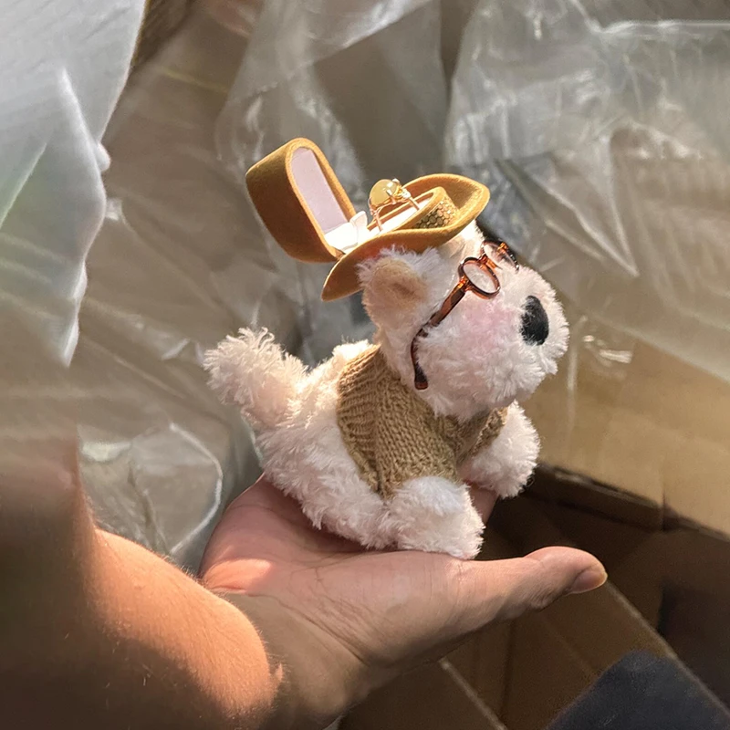 高地玩偶戒指盒告白求婚首饰盒送男女友惊喜礼物驾车人个人用品