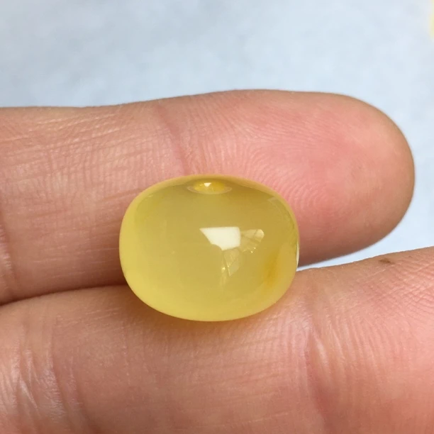 蜜蜡墩子老型珠约15×10.3mm原石手作天然原矿保真无烤色无优化