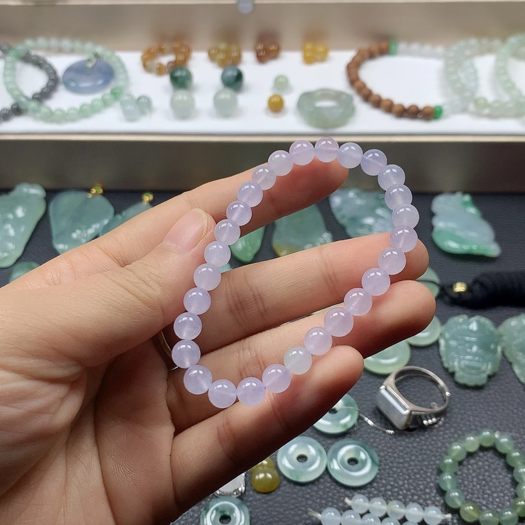 翡翠未镶嵌颈饰手串