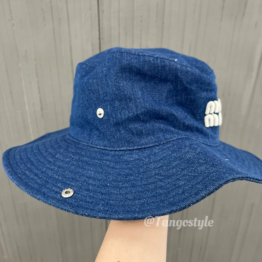 HELLOTANGO小众工装风露营牛仔渔夫帽 A7459#