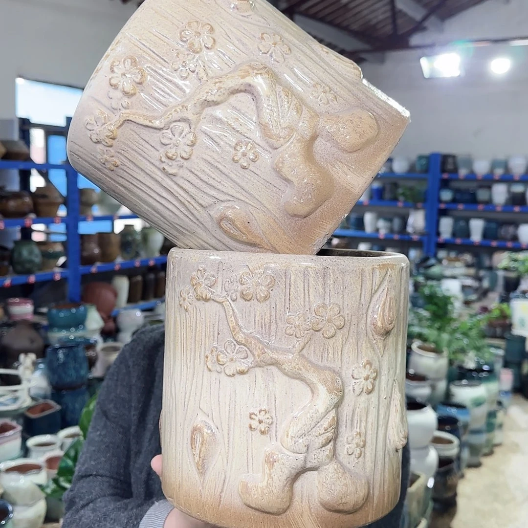 花盆紫砂高20口19