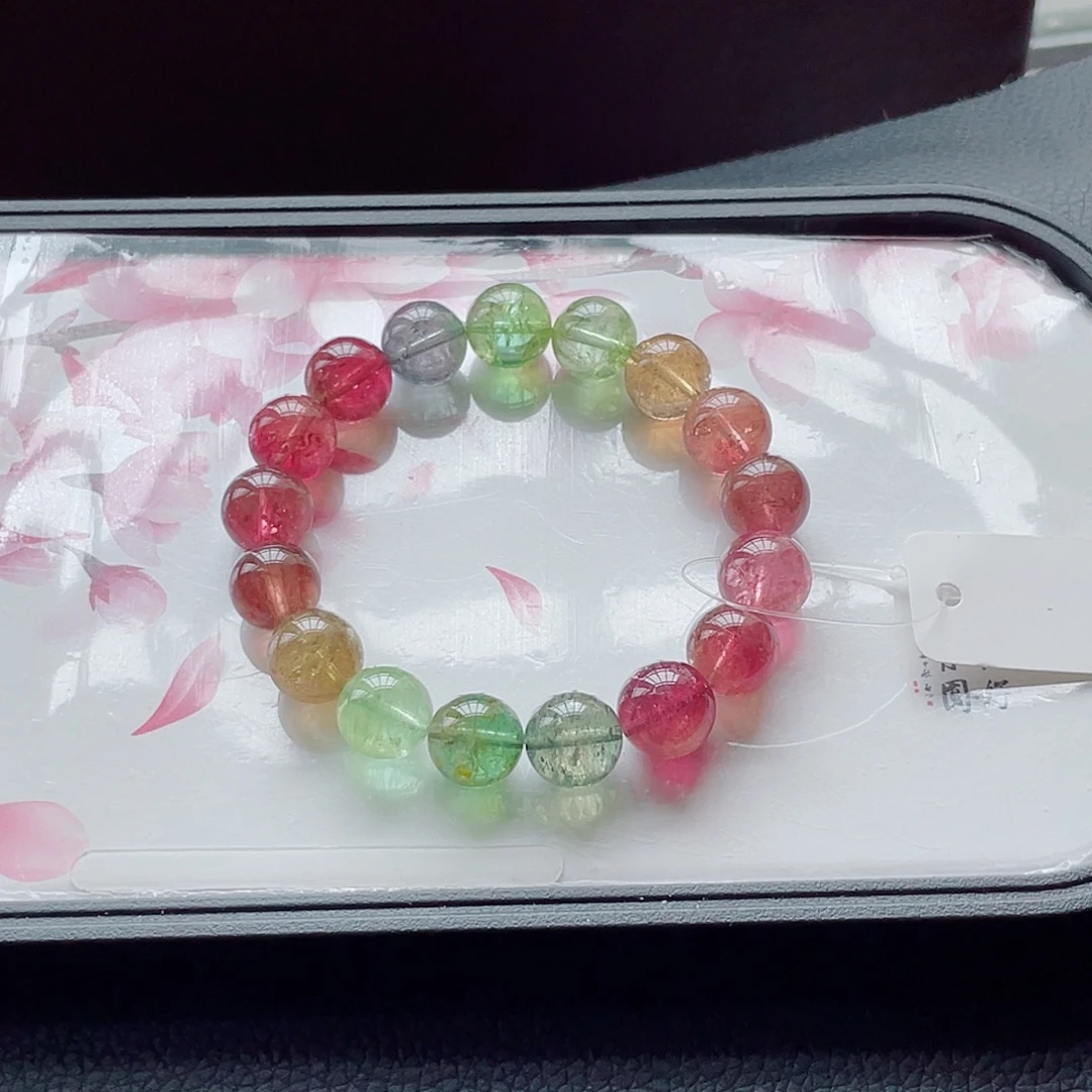 未镶嵌手链碧玺12.3mm左右