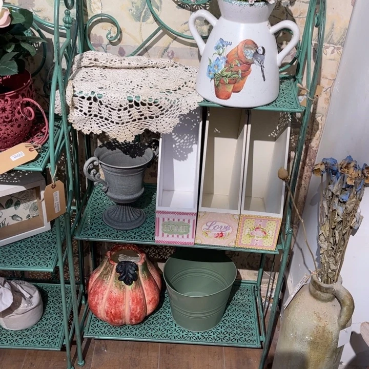 安***光铁花架三层高度118宽55绿色