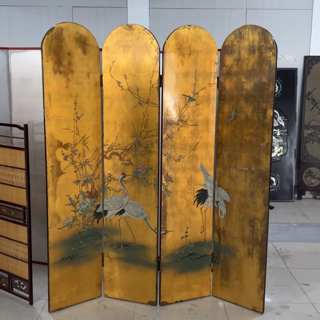 绘画屏风框画茶空间设计