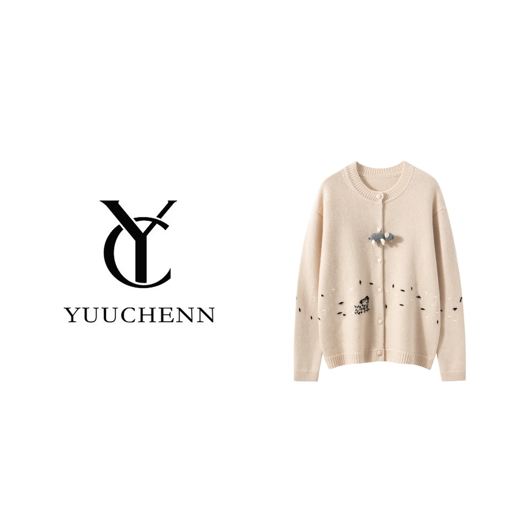YUUCHENN手绣玩偶开衫5088