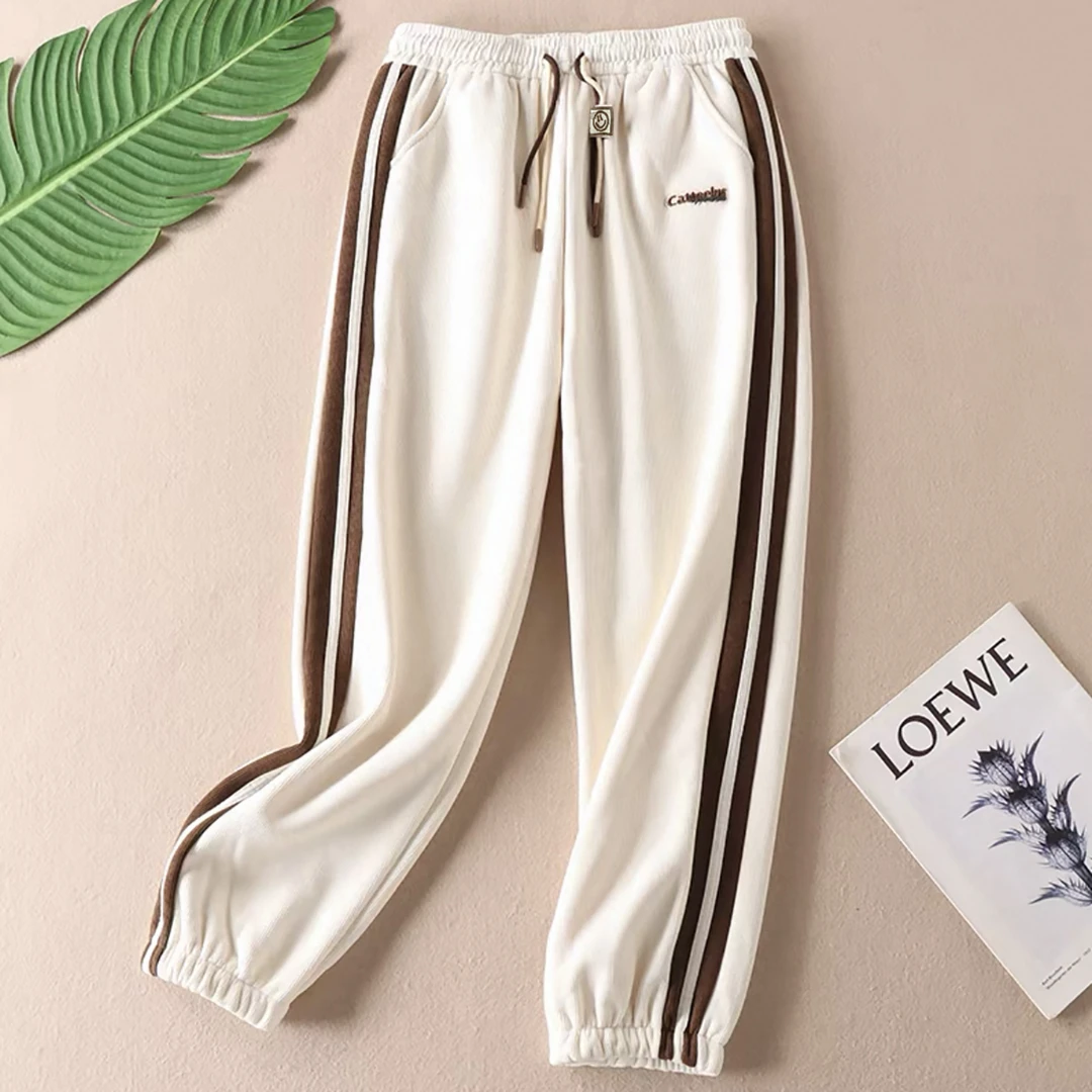 秋冬新品！时尚百搭加绒束脚运动裤F747