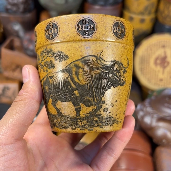 茶杯紫砂宜兴紫杯子