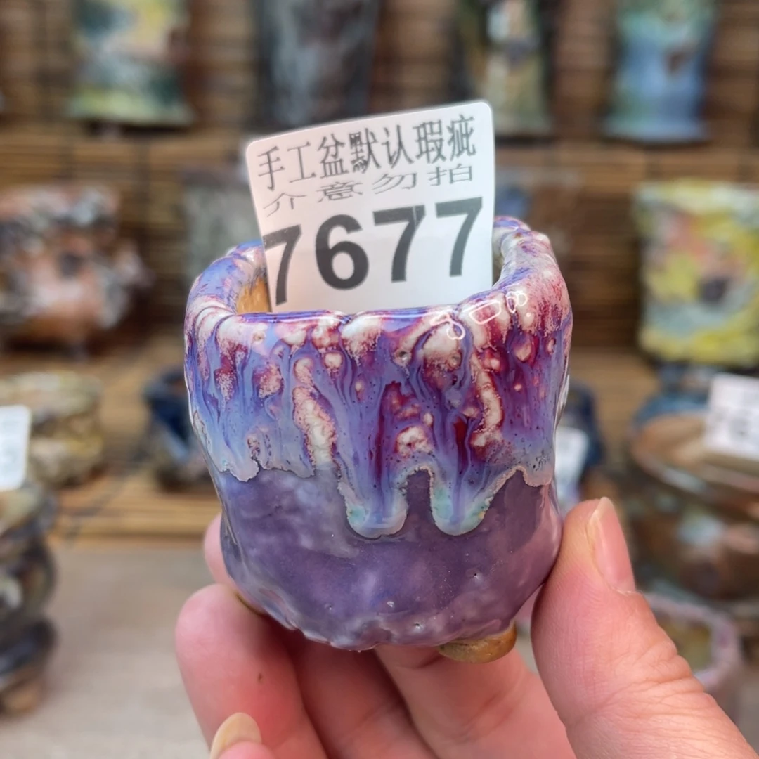 手工花盆默认瑕疵完美者勿拍