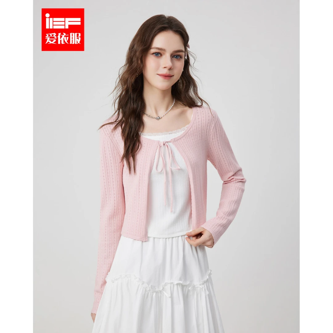 IEF/爱依服2025秋季新款韩系甜美纯欲风小众设计两件套上衣欧若风