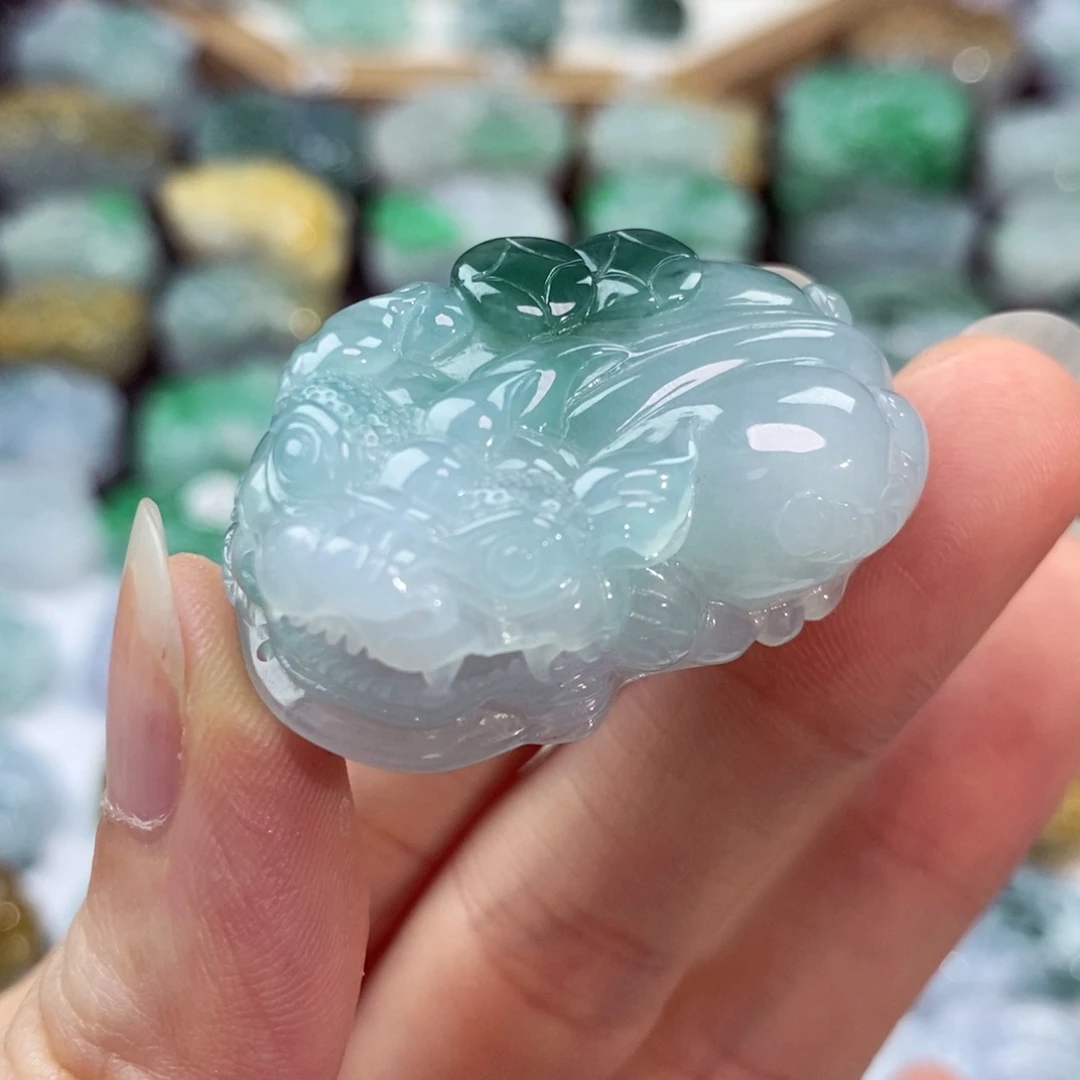 翡翠未镶嵌颈饰天然