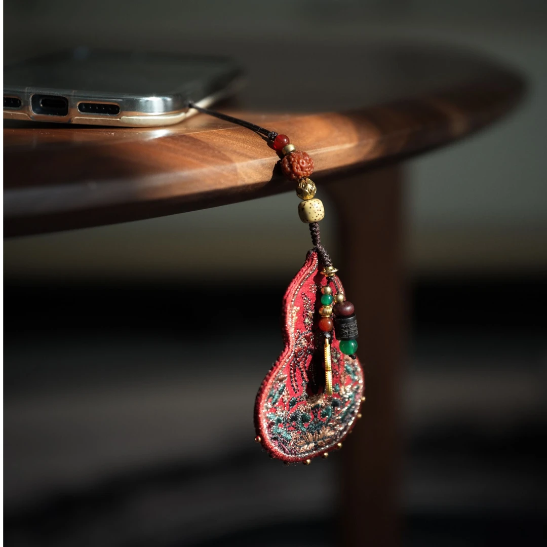 非金属锦纶吊坠 新国风桑蚕丝香云纱时尚挂饰12345