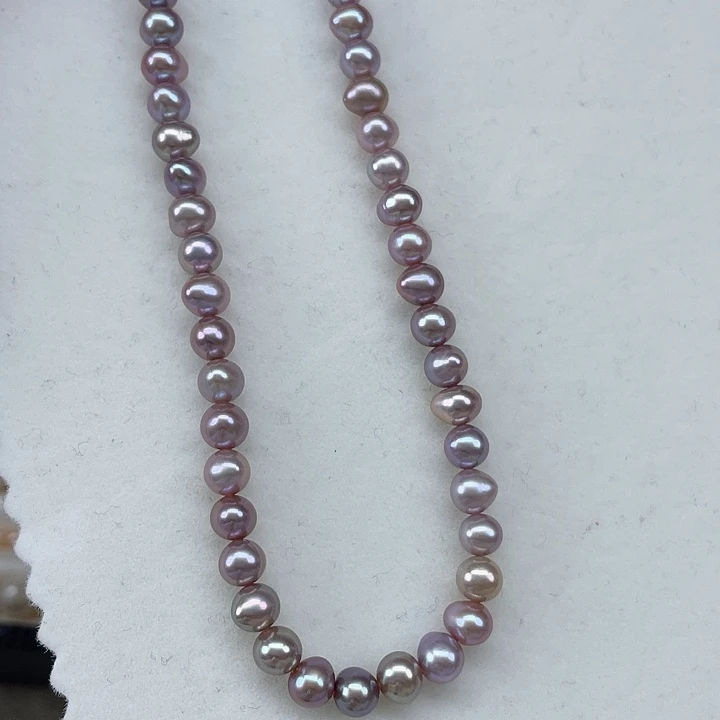 未镶嵌颈饰淡水珍珠5-6