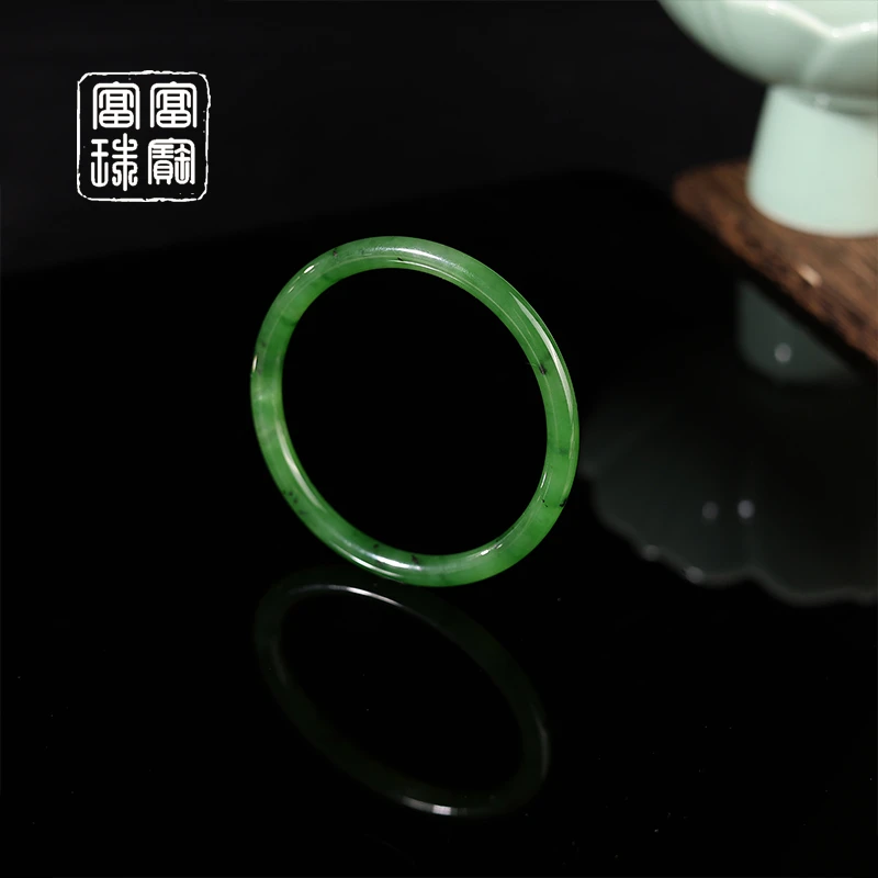 【笙荷】富富珠宝 和田玉百搭气质手镯（天然珠宝多样性发）