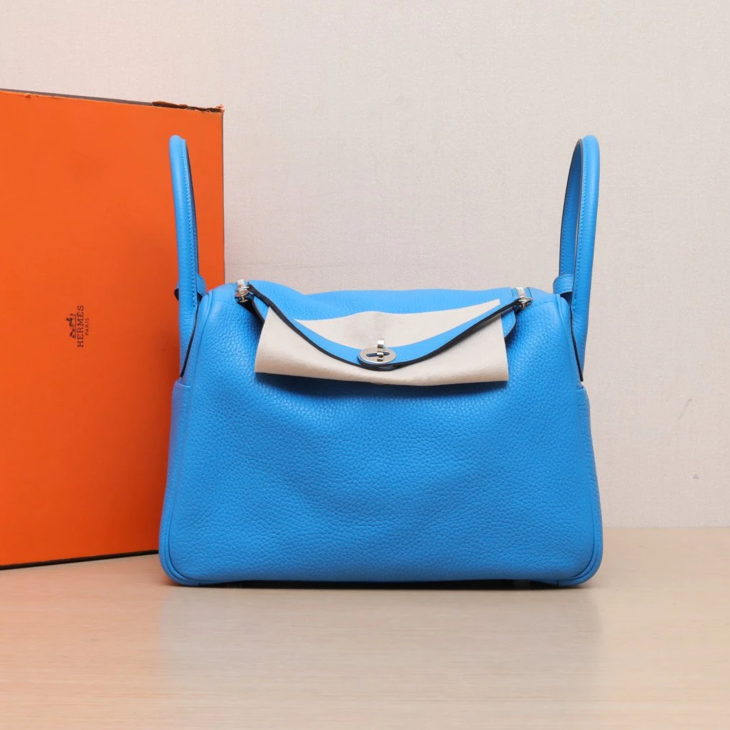 95新 Hermes/爱马仕 【念念特价】Lindy 30 A刻 银扣包