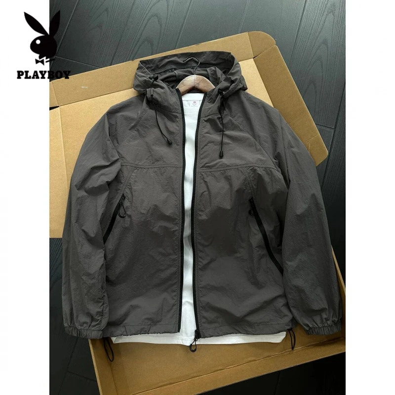 花花公子薄款upf50+防晒衣男女户外防紫外线钓鱼服夏季连帽薄外套