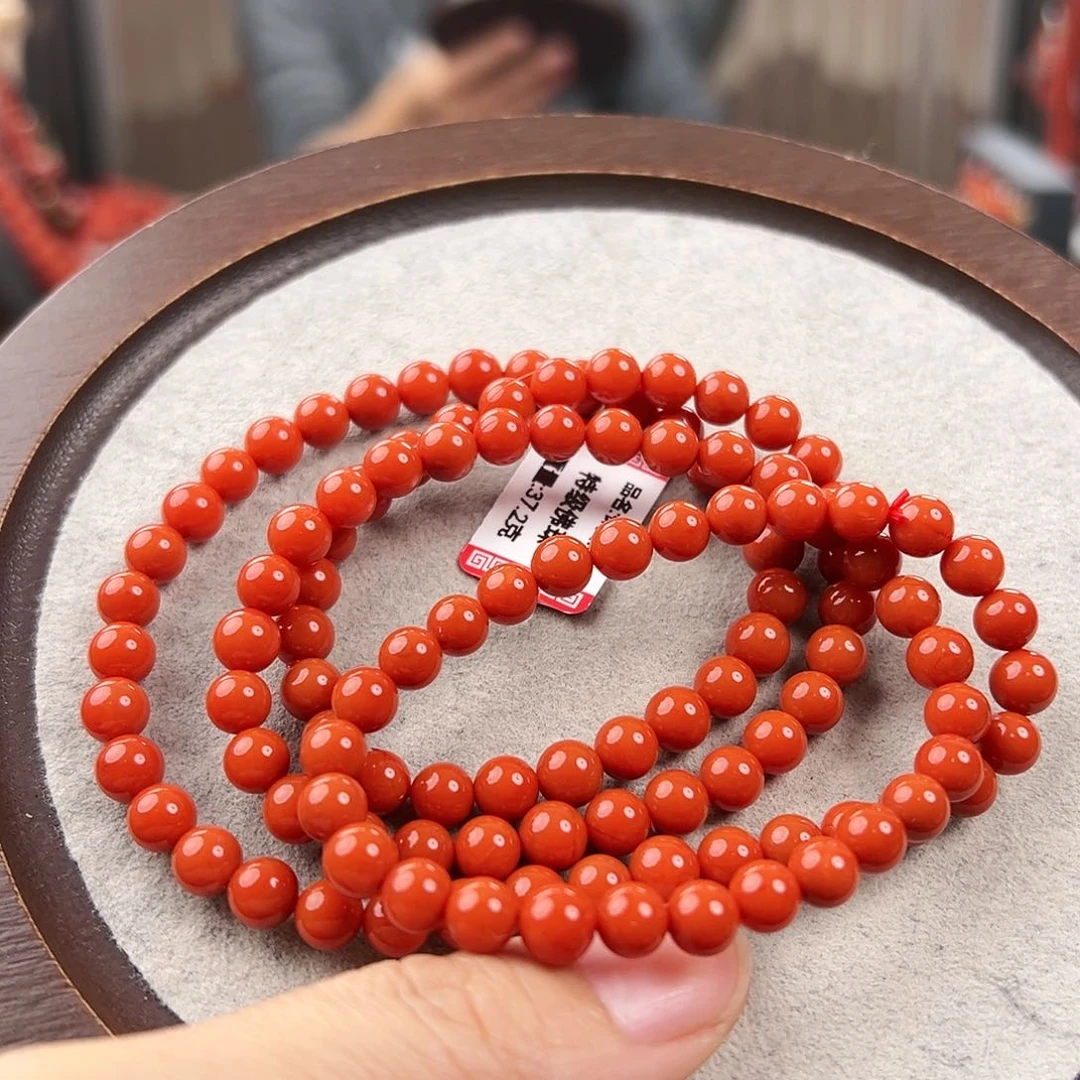 南红玛瑙手串未镶嵌