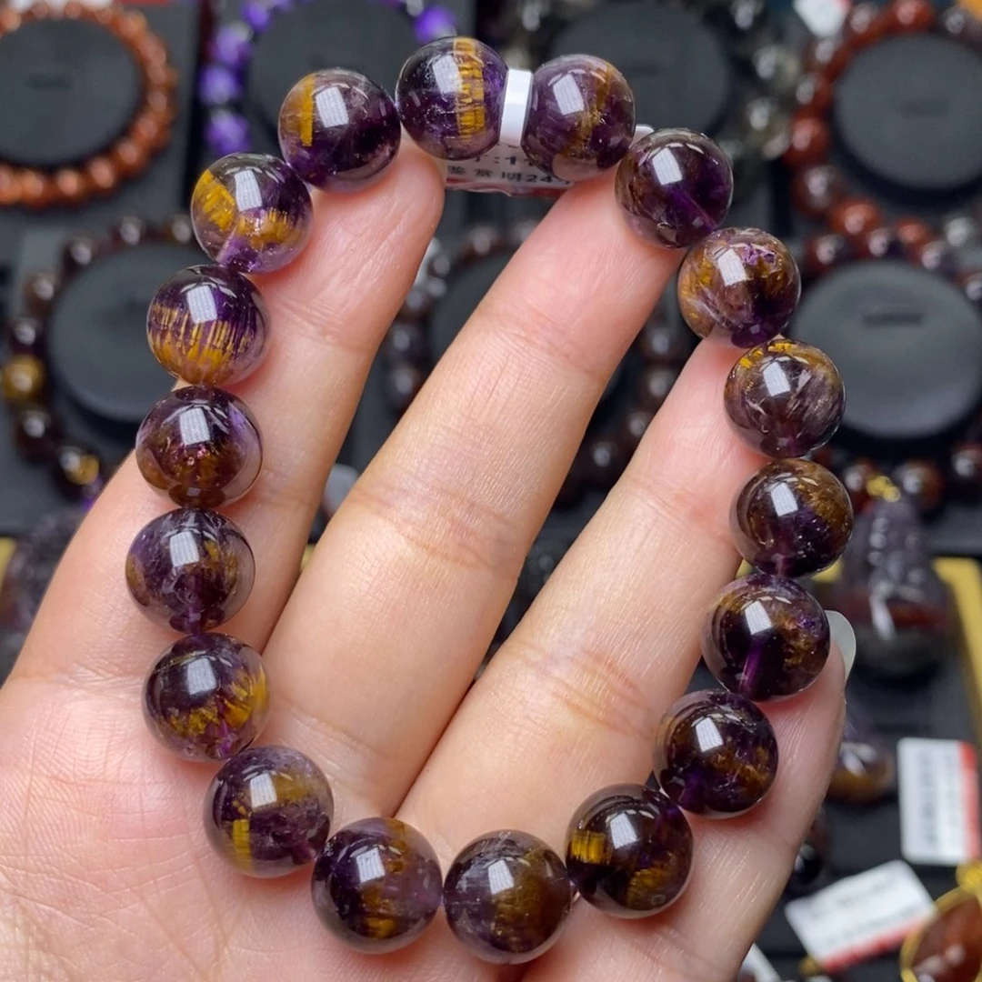 未镶嵌手链水晶猫眼极光单圈11mm